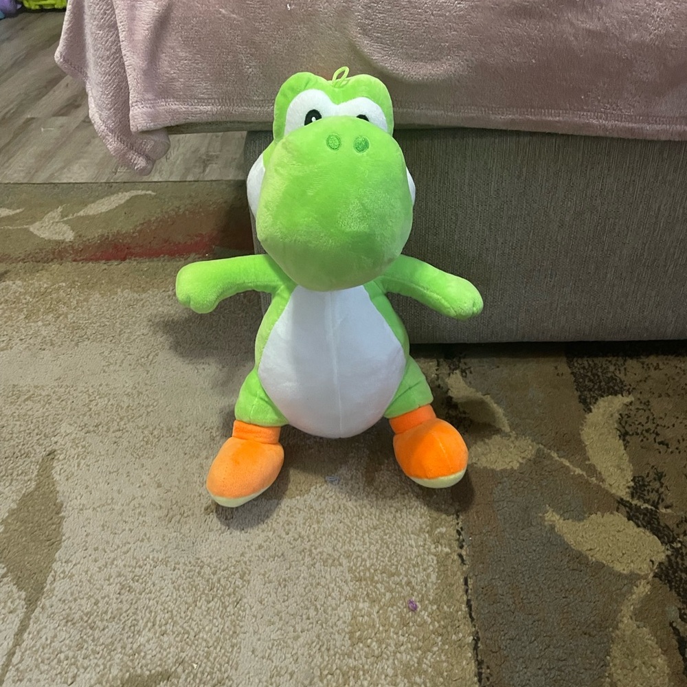 Nintendo Plush Yoshi Green and Orange Stuffed Animal